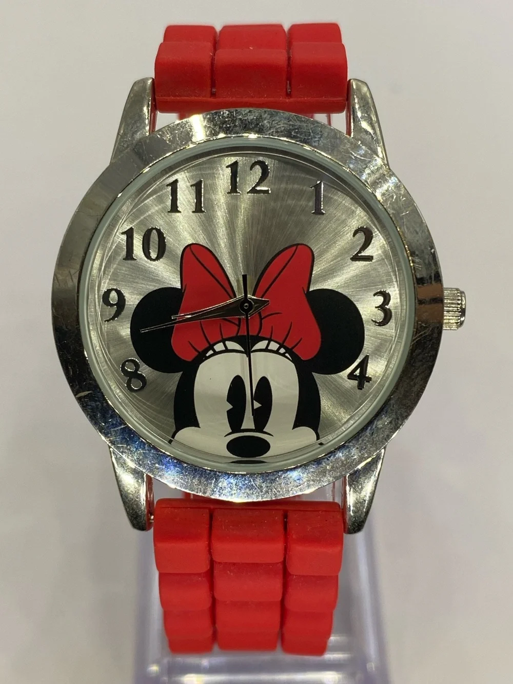 Men’s ^^^ Disney *** Red Minnie Mouse Face Watch ^^^ Collectors ***
